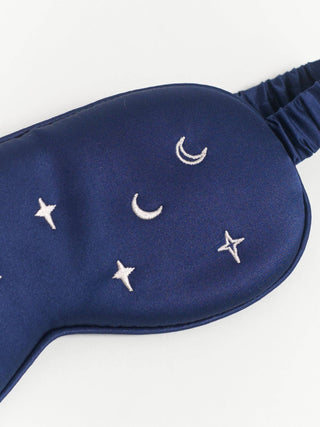 "Moonlit Stars" Silk Sleep Eye Mask - Navy