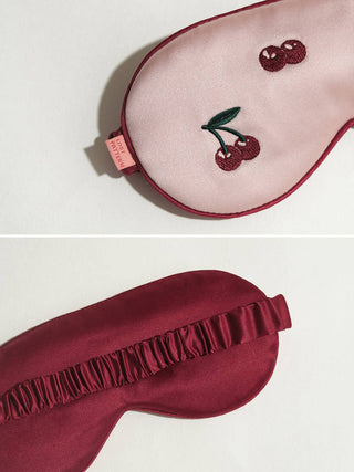 Pink and cherry luxury sleep mask