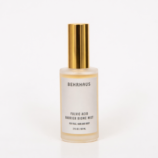 Fulvic acid barrier biome mist mineral face and scalp spray for skin hydration and microbiome support