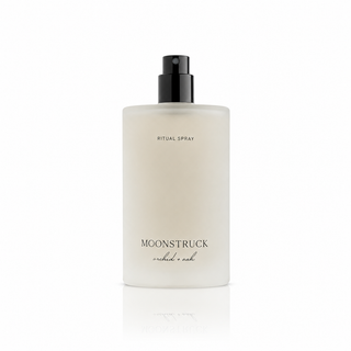 Moonstruck ritual spray bottle on a white background
