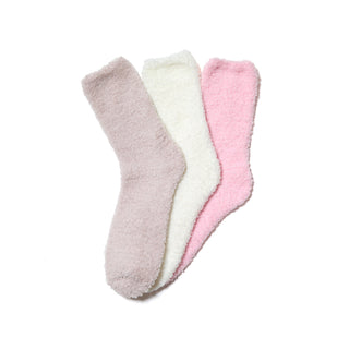 3 Pack Plush Cozy Socks